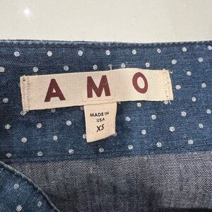 AMO Blue Polka Dot Jumpsuit